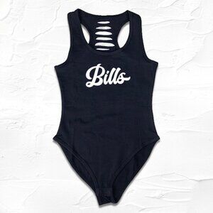Buffalo Gameday Bodysuit – Handmade Women’s Black Football Outfit, Bill Fan